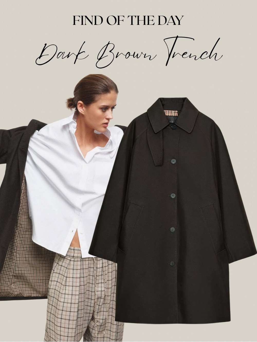 Zara Oversized Trench Coat NWT